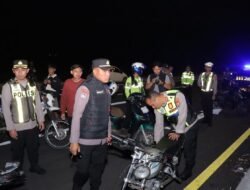 Operasi Malam Polres Lamongan: Knalpot Brong Dibabat Habis
