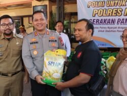 Polres Nganjuk Luncurkan Gerakan Pangan Murah, Warga Antusias Minta Digelar Rutin