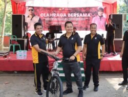 Olahraga Bersama di Goa Margo Trisno, Kapolres Nganjuk Sediakan Hadiah Sepeda Gunung