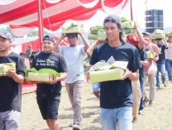 Ungkapan Syukur dan Terima Kasih, Warga Soko Sediakan 30 Nasi Tumpeng untuk Satgas TMMD 125 Bojonegoro