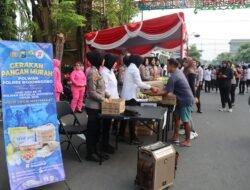 Polwan Polres Bojonegoro Gelar Bakti Kesehatan di CFD, Warga Antusias Serbu Layanan Gratis