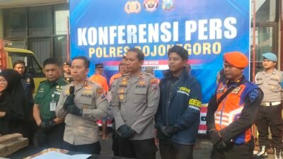 Komplotan Pencuri Rel Kereta Api Diamankan Satreskrim Polres Bojonegoro