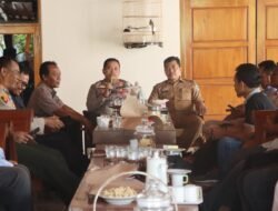 Kapolres Nganjuk Silaturahmi Kamtibmas Bersama Forkopimcam Gondang dan Kades se-Kecamatan Gondang