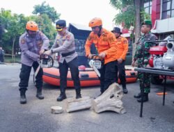 Polres Bojonegoro Gelar Apel Siaga Hadapi Ancaman Bencana Hidrometeorologi
