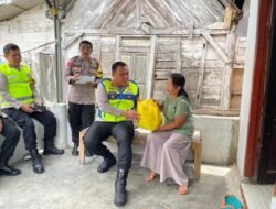 Kapolres Blora Tinjau Lokasi Bencana Tanah Geser di Cepu, Beri Bantuan dan Imbau Warga Tetap Waspada