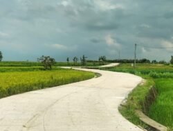 Warga Dusun Sumur Pandan Gayam Merasa Senang, Dulu Jalan Yang Licin Dan Becek Sekarang Jalan Cor Rigid Beton