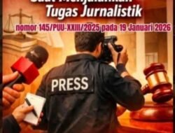 MK Tegaskan Perlindungan Hukum Wartawan, Sengketa Pemberitaan Harus Melalui Mekanisme Pers