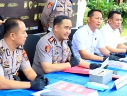 Enam Pengedar Sabu lintas Pulau Dibekuk Satresnarkoba Polres Gresik