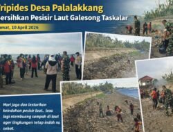 Tripides Desa Palalakkang Gelar Kerja Bakti Bersihkan Pesisir Laut
