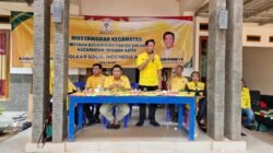 Nurkholis Pimpin Kepengurusan Baru Partai Golkar Kecamatan Negara Batin Melalui Muscam