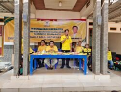 Nurkholis Pimpin Kepengurusan Baru Partai Golkar Kecamatan Negara Batin Melalui Muscam