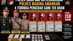 Tim Opsnal Polsek Siabu Bersama Satresnarkoba Polres Madina Sikat 4 Terduga Pelaku Tindak Pidana Narkotika