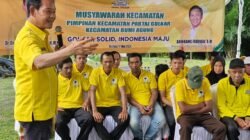Darwis Nahkodai PK Partai Golkar Bumi Agung, Dr Darlian Pone Tekankan Penguatan Soliditas Kader
