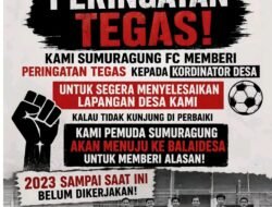 Pemuda Sumuragung Bergerak: Tuntut Pemerintah Desa Tuntaskan Lapangan Sepak Bola