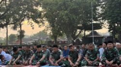 Semangat Kebersamaan Warnai Sholat Idul Adha 1447 H di Dander Bersama Yonif TP 885/Belibis Putih
