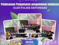 Polsek Kepohbaru Amankan Pengumuman Kelulusan, Situasi Berlangsung Aman dan Kondusif