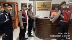 Patroli Malam Sat Samapta Polres Gianyar Sambangi Rutan Kelas IIB Gianyar