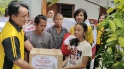 Polsek Blahbatuh Salurkan Bantuan Sembako Kepada Warga Dalam Rangka Hari Bhayangkara Ke-80