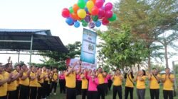 Semarak Hari Bhayangkara ke-80, Polresta Denpasar Gelar Olahraga Bersama dan Baksos di Subak Sembung