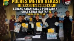 Satresnarkoba Polres Metro Bekasi Ungkap Peredaran Obat Keras Daftar G Tanpa Izin, Amankan 14 Tersangka dan Puluhan Ribu Butir Obat