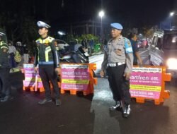 H-1 Kuningan Kondusif Aman, Personel Gabungan Polres Bangli Amankan Pasar Tumpah
