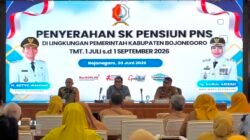 113 PNS Pemkab Bojonegoro Terima SK Pensiun, Bupati Setyo Wahono Sampaikan Apresiasi