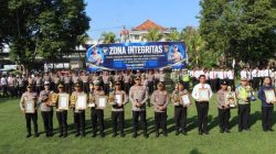 Belasan penghargaanprestasi tingkat provinsi maupun nasional yang diraih polres tabanan di bawah kepemimpinan akbp i putu bayu 1784105772587