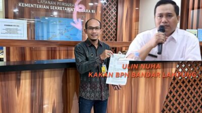 Kasus Bocor Data, DPP KAMPUD Lapor PRESIDEN dan MENPANRB: Cabut WBK BPN Bandar Lampung