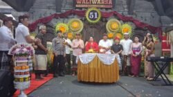 Rayakan HUT ke-51, Bhabinkamtibmas Desa Antap Kawal Perayaan ST. Achedya Murti Prasetya