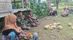 SentuhBukan Sekadar Kopi, Kepedulian Ibu Haerani Menguatkan Semangat Pengabdian Satgas TMMD