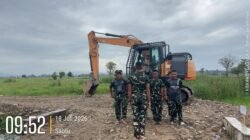 Dansatgas TMMD Ke-129: Apel Pagi Satukan Semangat Wujudkan Jalan Usaha Tani Berkualitas.