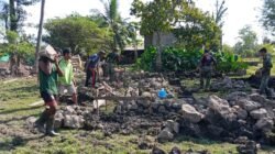 Semangat Kebersamaan Warnai Pembangunan RTLH dalam TMMD Ke-129 Kodim 1614/Dompu
