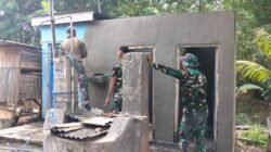 Gotong Royong Jadi Kekuatan Satgas TMMD Ke-129 Selesaikan Sasaran Fisik MCK