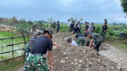 Gotong Royong Satgas TMMD Percepat Peningkatan Jalan Usaha Tani di Desa Naas
