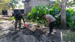 TMMD Ke-129 Kodim 1614/Dompu Terus Kebut Pembangunan RTLH di Desa Kampasi Meci