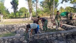 Semangat Gotong Royong, Satgas TMMD Ke-129 dan Masyarakat Percepat Pembangunan RTLH