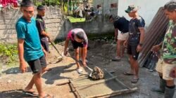 Satgas TMMD 129 Kodim Belu Mulai Kerjakan Dudukan Bak Penampung Air pada Sasaran Tambahan Sumur Bor