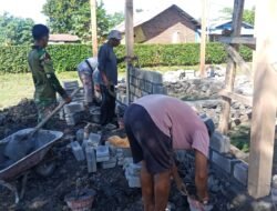 Semangat Gotong Royong Satgas TMMD dan Warga Wujudkan Rumah Layak Huni untuk Bapak Kamaludin