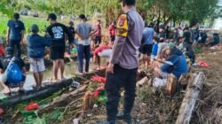 Bhabin Beraban Mengamankan Kegiatannya Lomba mancing di Irigasi Subak Gadon II Br.Ulun Desa