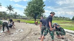 Gotong Royong Tanpa Lelah, Satgas TMMD 129 Kodim Belu Kejar Target Peningkatan Jalan Usaha Tani