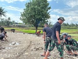 Gotong Royong Tanpa Lelah, Satgas TMMD 129 Kodim Belu Kejar Target Peningkatan Jalan Usaha Tani