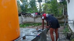 Progres TMMD, 5 Unit Sumur Bor Memasuki Tahap Pembangunan Dudukan Tandon dan Instalasi Pipa