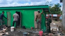 Wujud Nyata TMMD, Satgas Kodim 1614/Dompu Perindah Fasilitas MCK Ponpes di Desa Nusa Jaya