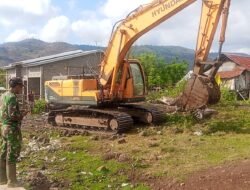 Satgas TMMD ke-129 Kodim 1614/Dompu Mulai Pembukaan Jalan Usaha Tani di Desa Banggo
