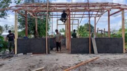 Kebersamaan TNI dan Masyarakat Percepat Penyelesaian RTLH Sasaran TMMD Ke-129 Kodim 1614/Dompu
