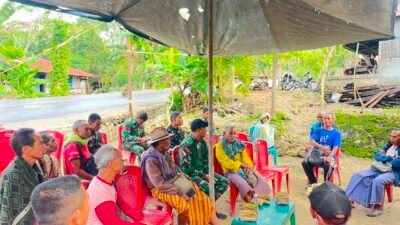 Duka Warga, Anggota Satgas TMMD 129 Kodim Belu Hadir Kuatkan Keluarga Yang Berduka
