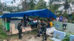 Jiwa Gotong Royong Tanpa Batas, Satgas TMMD 129 Kodim Belu Bantu Pemakaman Warga