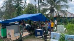 Tunjukkan Kepedulian, Satgas TMMD 129 Kodim Belu Bahu-Membahu Gali Makam Warga