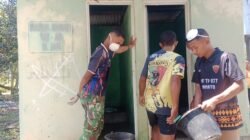 Dukung Kesehatan Masyarakat, Satgas TMMD Ke-129 Kodim 1605/Belu Renovasi Lima MCK