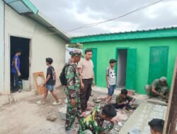 Kolaborasi Satgas TMMD dan Santri Percepat Penyelesaian MCK Ponpes Jamaatul Ilmi NW